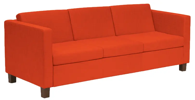 BOGA - 3 sedací souprava, koženka SK 4 - koženka oranžová